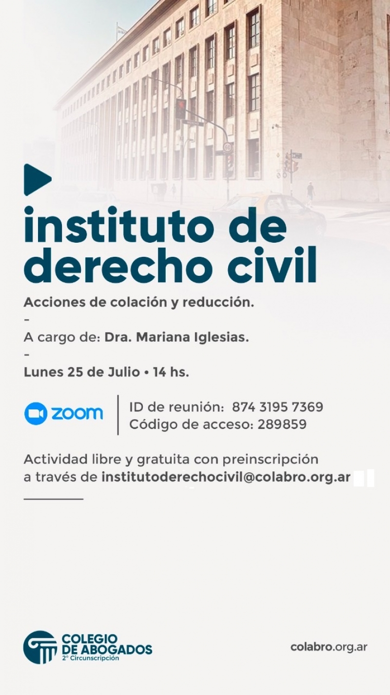 Acciones de colación y reducción - 25/07/2022